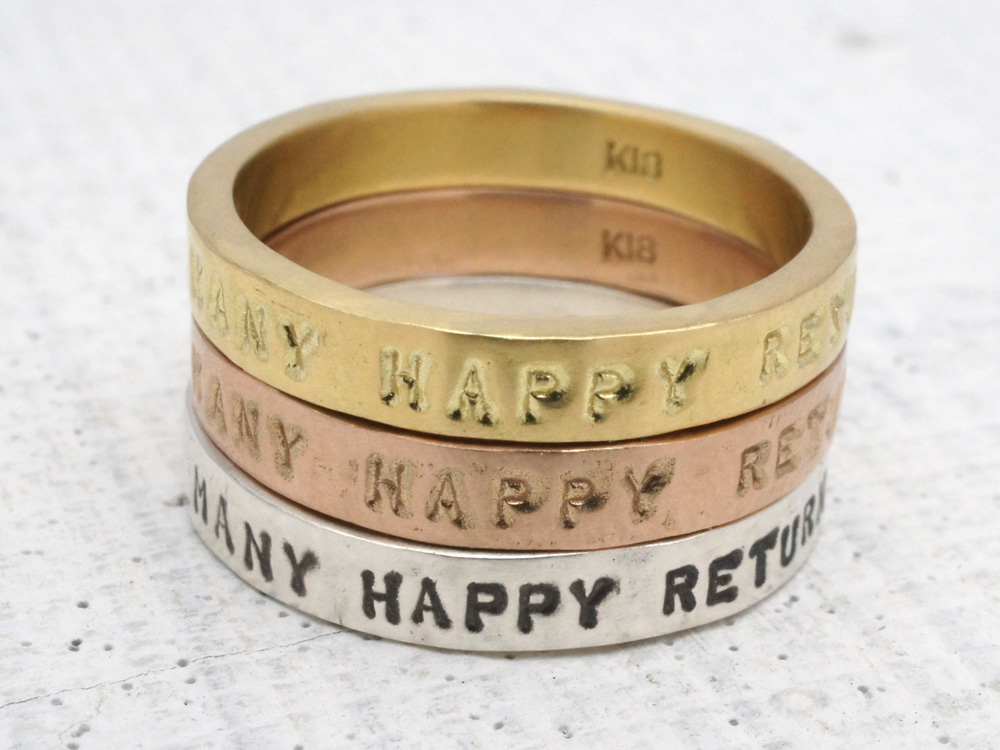 あなたの言葉が刻印できるシルバーリングNR0015S