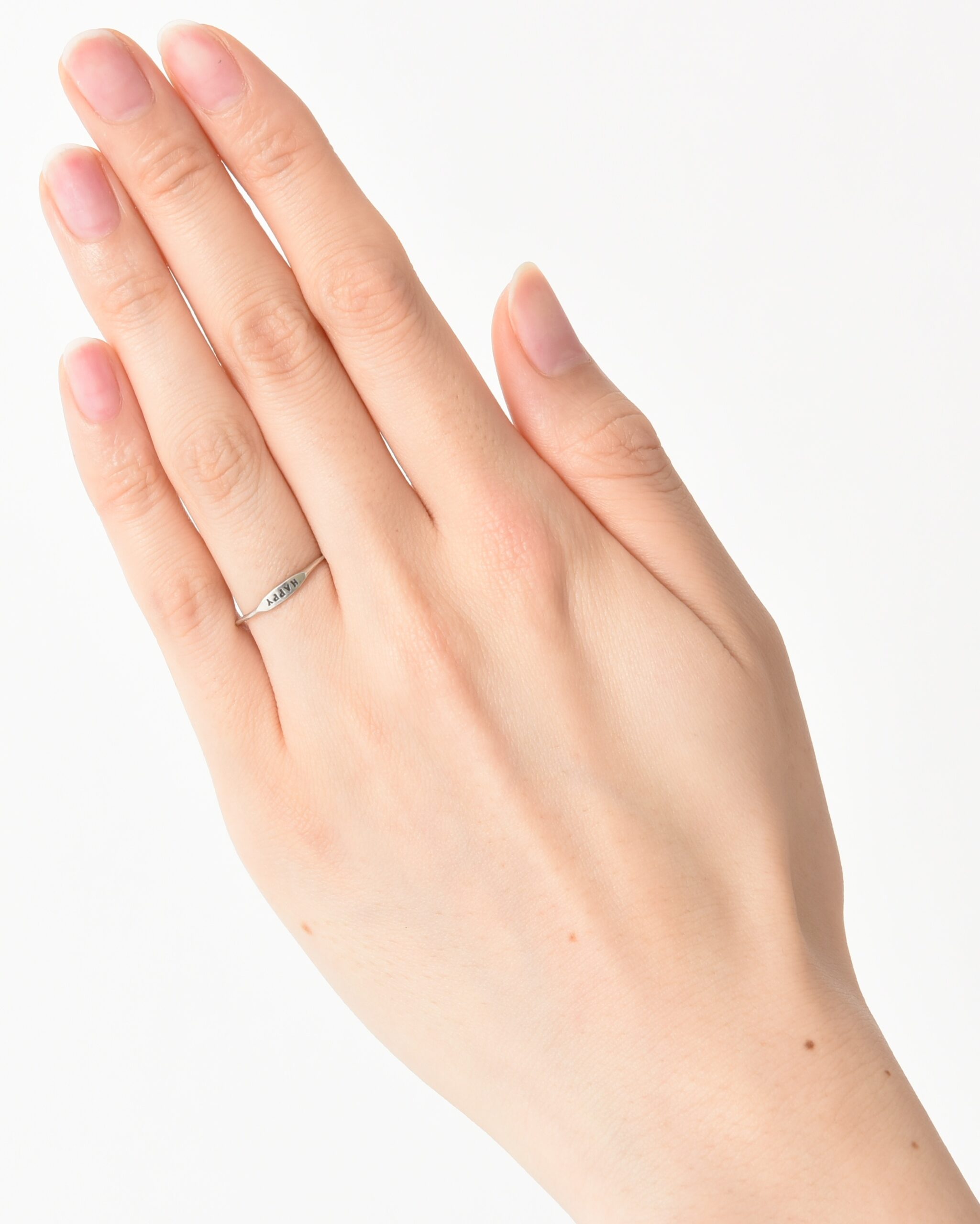 メッセージリング(SILVER925・5文字タイプ・刻印小) 品番:NR0008S