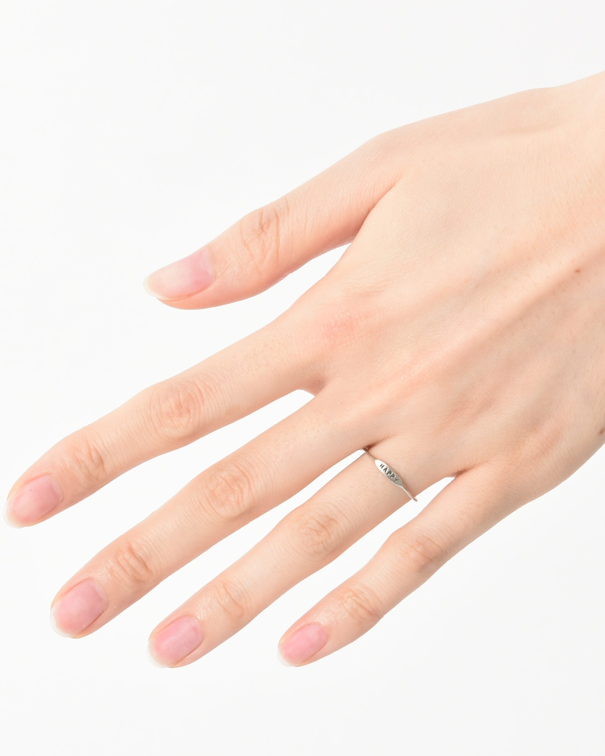 メッセージリング(SILVER925・5文字タイプ・刻印小) 品番:NR0008S