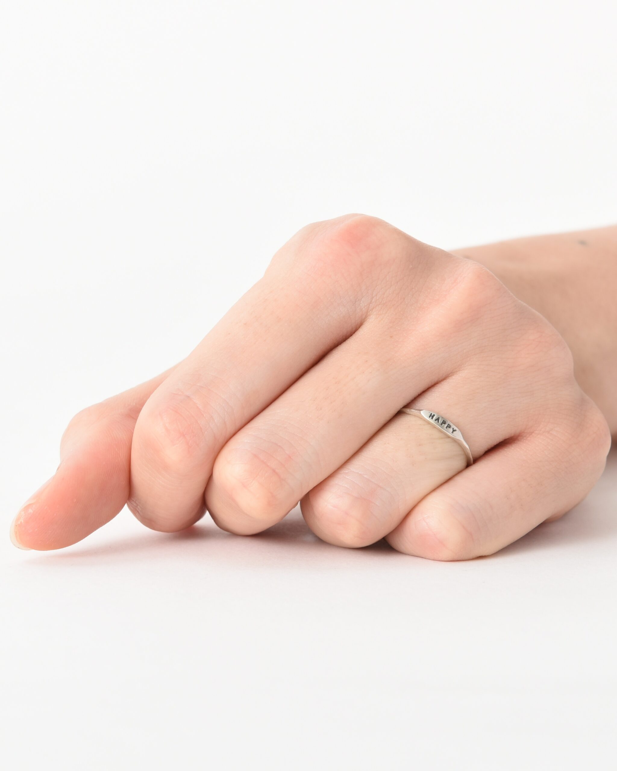 メッセージリング(SILVER925・5文字タイプ・刻印小) 品番:NR0008S